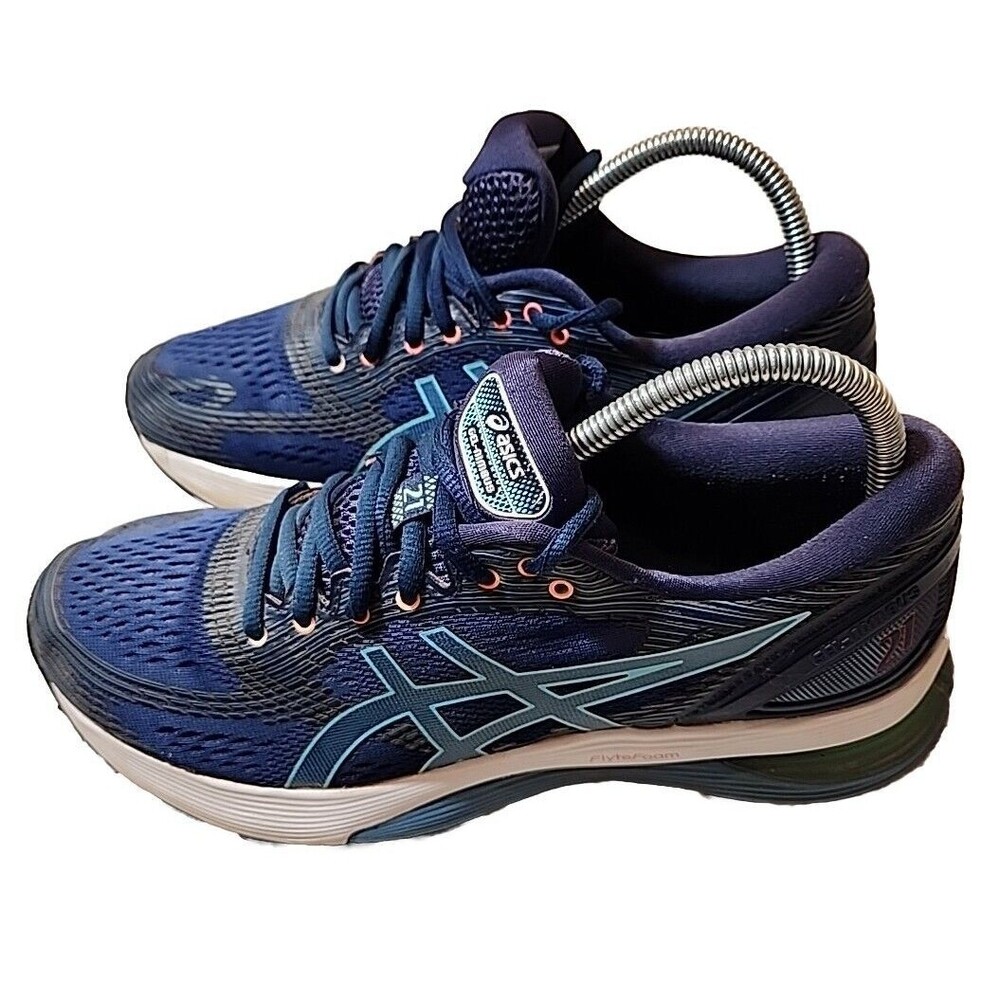 ASICS Womens Shoes Sneakers GEL Numbus 21 Flytefoam Athletic BLUE US Size 8.5 M